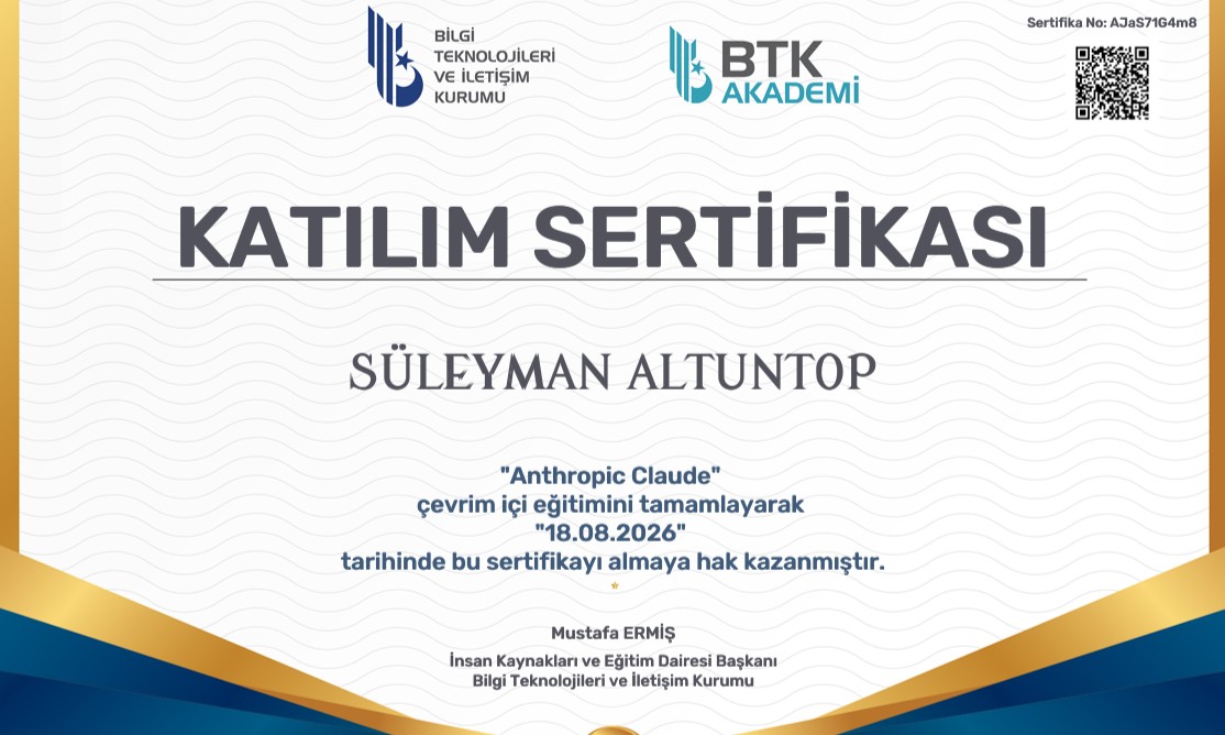 Anthropic Claude Sertifikası